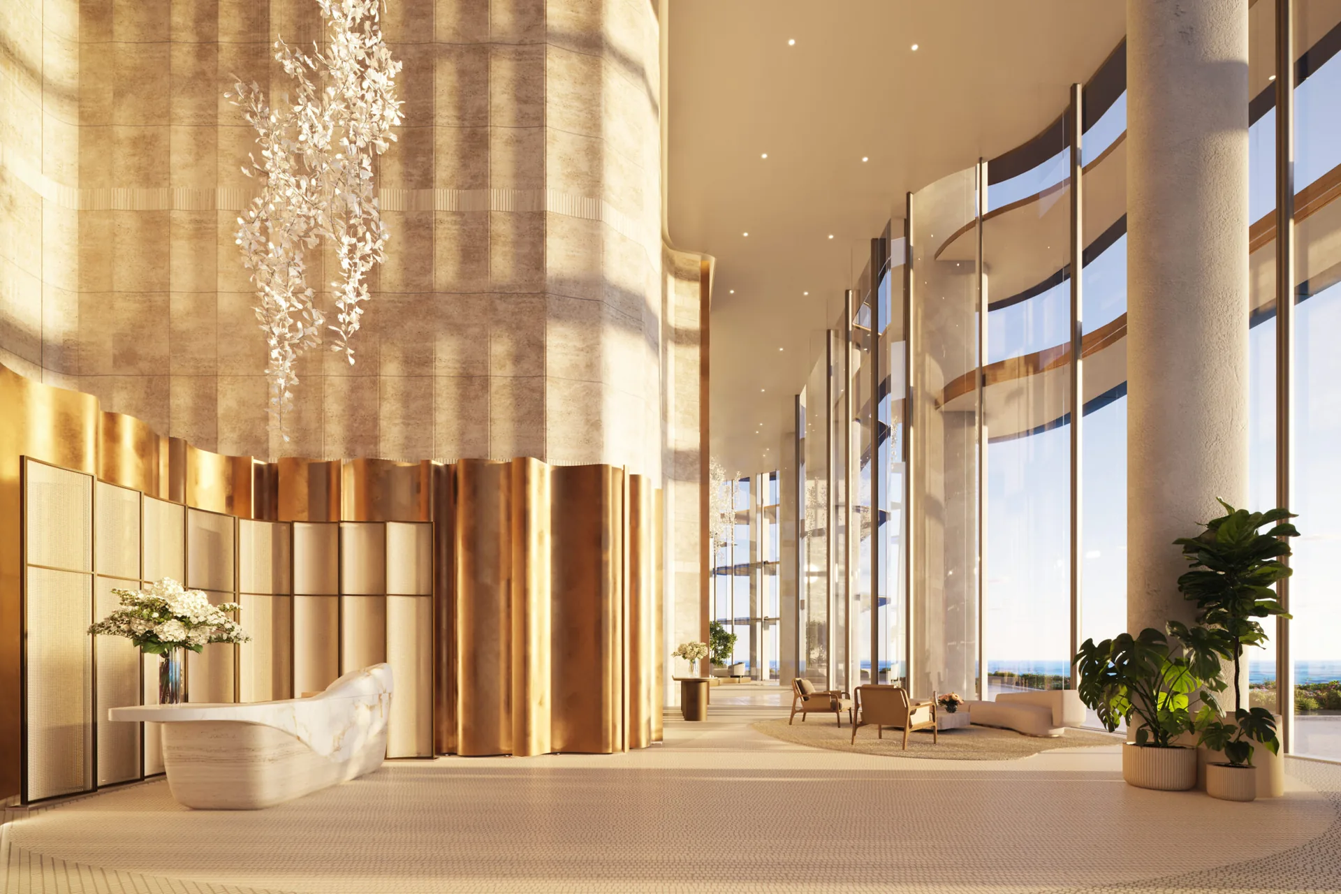 Brickell Key waterfront setting